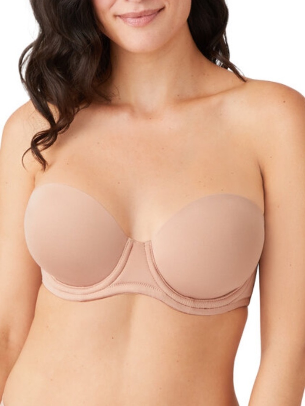 Wacoal 854119 Womens Red Carpet Strapless Full Busted Underwire Bra, Size 38DDD